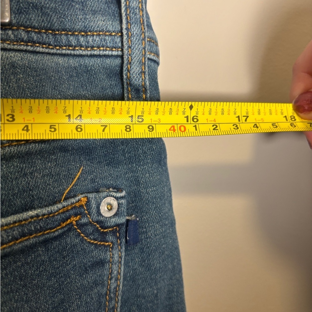 Pilcro and the Letterpress Blue Distressed Boyfriend Jeans - Picture 6 of 9